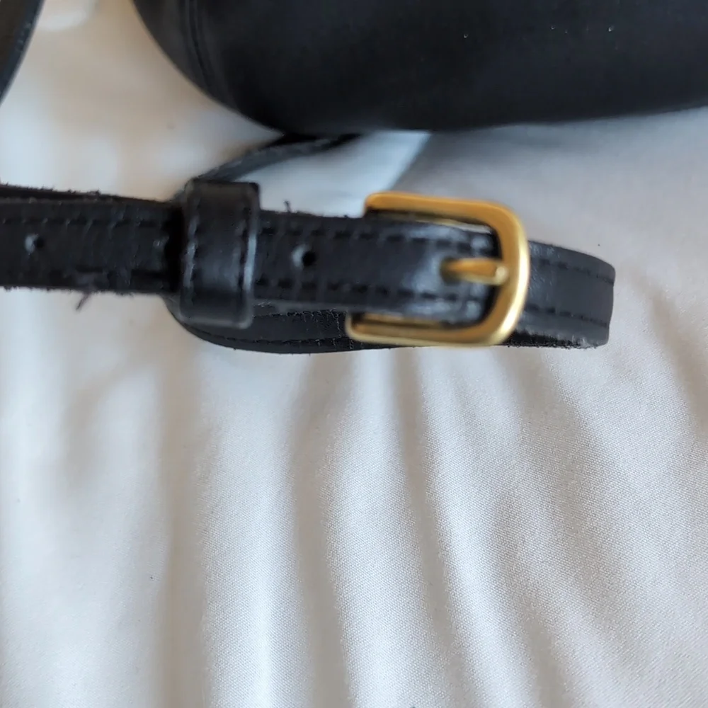 Vintage Rare Old Coach🖤  9990 Gorgeous Leather Crossbody Bag With Bling - Picture 13 of 17